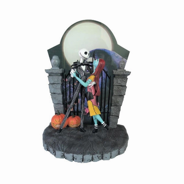 Jim Shore Disney Showcase Masterpiece Jack Skellington and Sally Under the Moonlight Figurine from Tim Burton's the Nightmare Before Christmas Decorative Mirror,Home Decor Mirror