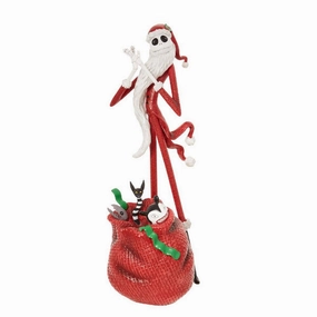 Jim Shore Disney Showcase Santa Jack Skellington Figurine from Tim Burton's the Nightmare Before Christmas Decorative Mirror,Home Decor Mirror