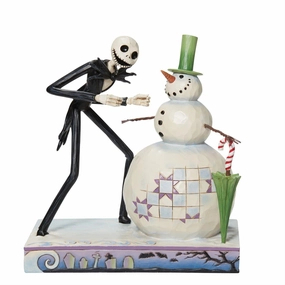 Jim Shore Disney Traditions Jack with Snowman Decorative Mirror,Home Decor Mirror
