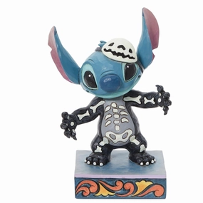 Jim Shore Disney Traditions Lilo and Stitch "Spooky Experiment" Glows in the Dark! Decorative Mirror,Home Decor Mirror