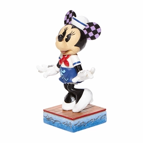 Jim Shore Disney Traditions Minnie Sassy Sailor Personality Pose Figurine Decorative Mirror,Home Decor Mirror