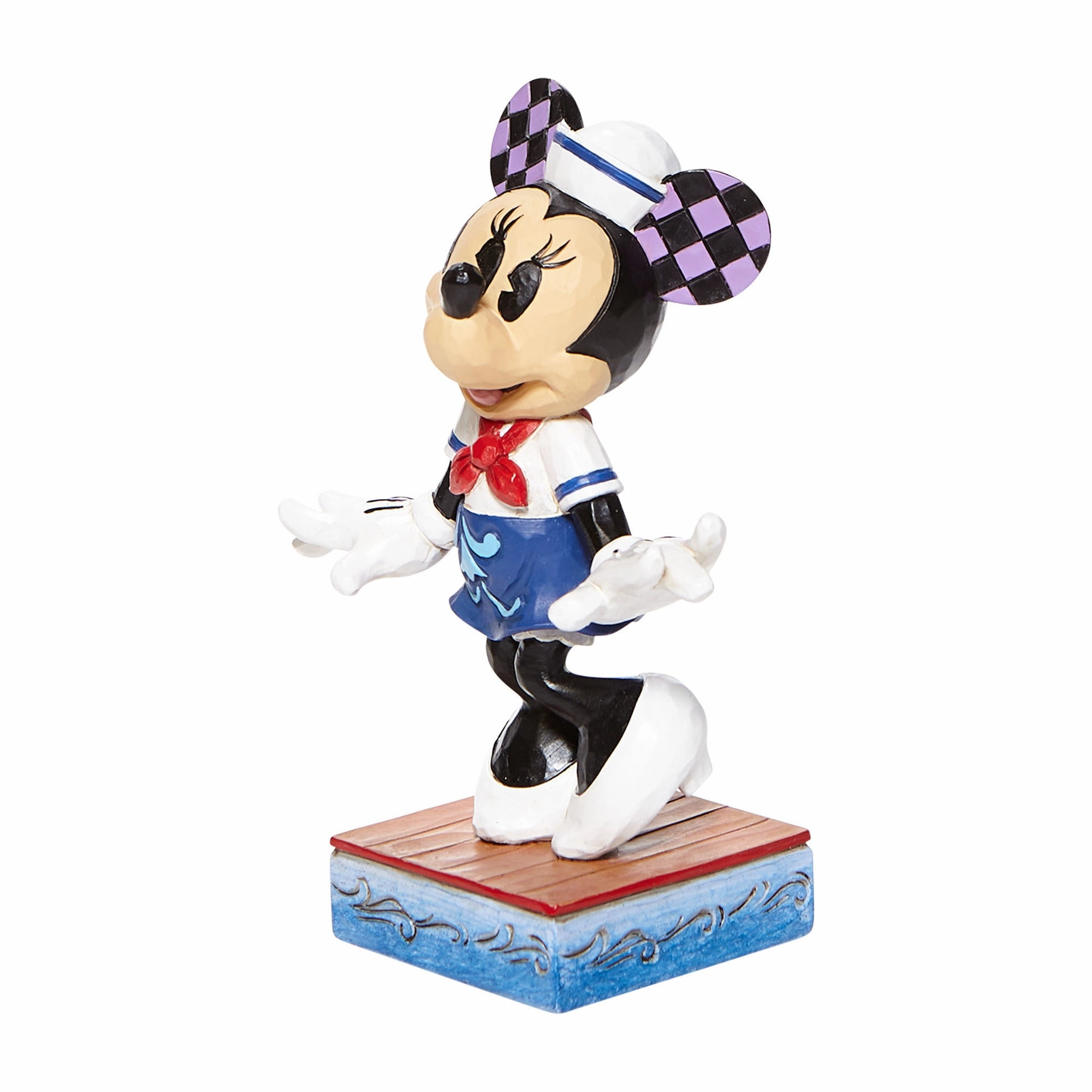 Jim Shore Disney Traditions Minnie Sassy Sailor Personality Pose Figurine Decorative Mirror,Home Decor Mirror