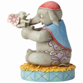 Jim Shore Disney Traditions Mrs. Jumbo and Dumbo Mother's Love Figurine Decorative Mirror,Home Decor Mirror