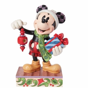 Jim Shore Disney Traditions Santa Mickey "Christmas Magic", 7.75" Tall Decorative Mirror,Home Decor Mirror