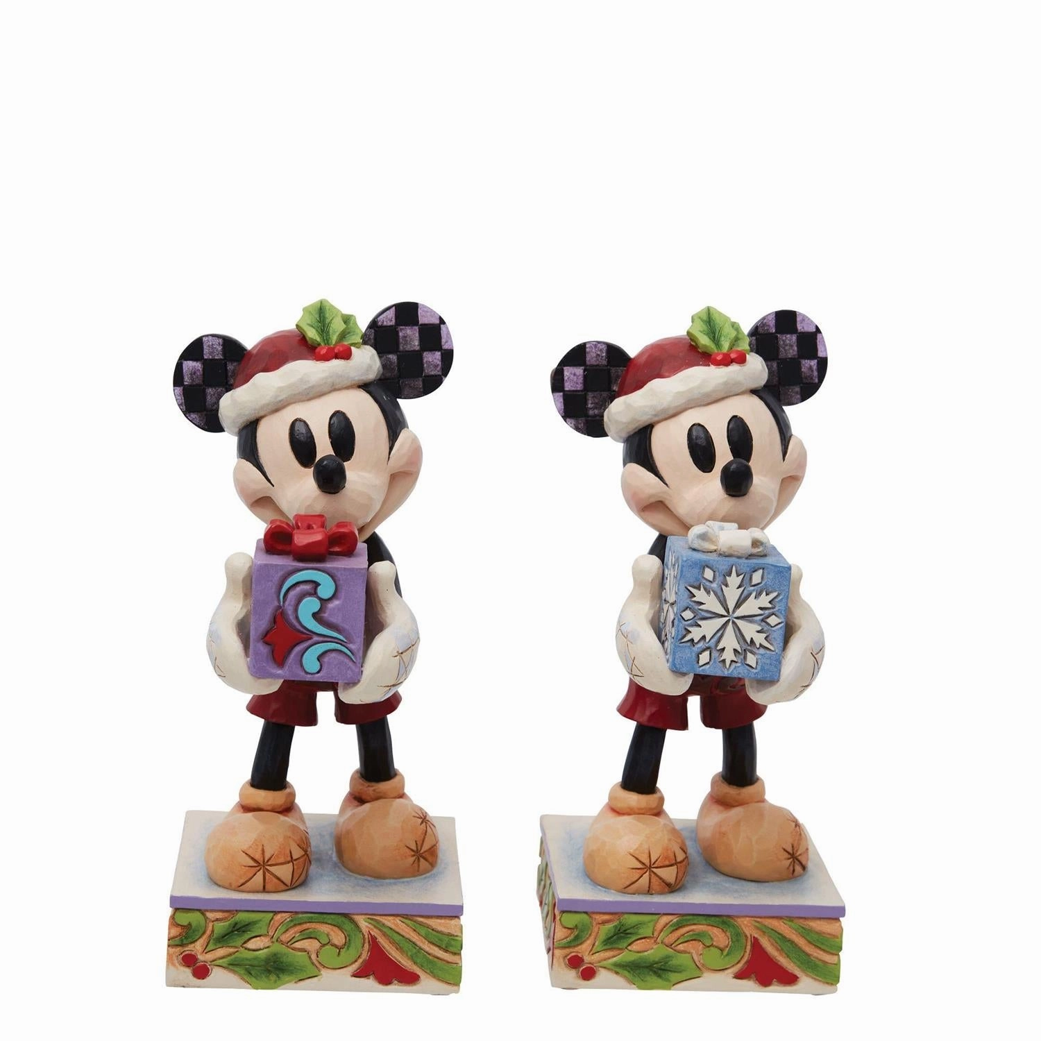 Jim Shore Disney Traditions Santa Mickey with Gift Decorative Mirror,Home Decor Mirror