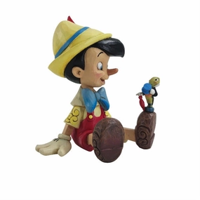 Jim Shore Disney Wishful and Wise Pinocchio & Jiminy Figurine Decorative Mirror,Home Decor Mirror