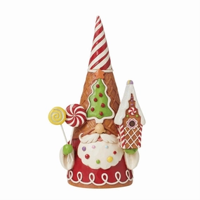 Jim Shore Gingerbread Gnome with Treats and Birdhouse 7.75" Figurine Decorative Mirror,Home Decor Mirror