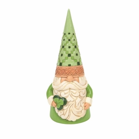 Jim Shore Gnome with Shamrock Wearin Of The Green Figurine Decorative Mirror,Home Decor Mirror