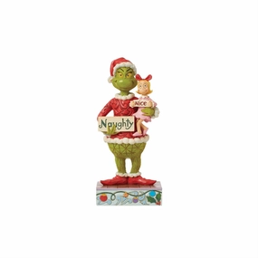 Jim Shore Grinch & Cindy Hold Sign Figurine Decorative Mirror,Home Decor Mirror