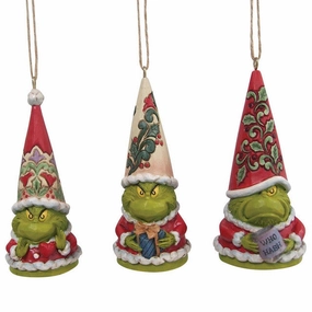 Jim Shore Grinch Gnomes Set of 3 Ornaments Decorative Mirror,Home Decor Mirror