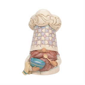 Jim Shore Heartwood Creek Bon Appetit Chef Gnome with Bowl and Spatula Figurine Decorative Mirror,Home Decor Mirror