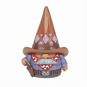 Jim Shore Heartwood Creek Gnome on the Range Western Cowboy Gnome Figurine Decorative Mirror,Home Decor Mirror