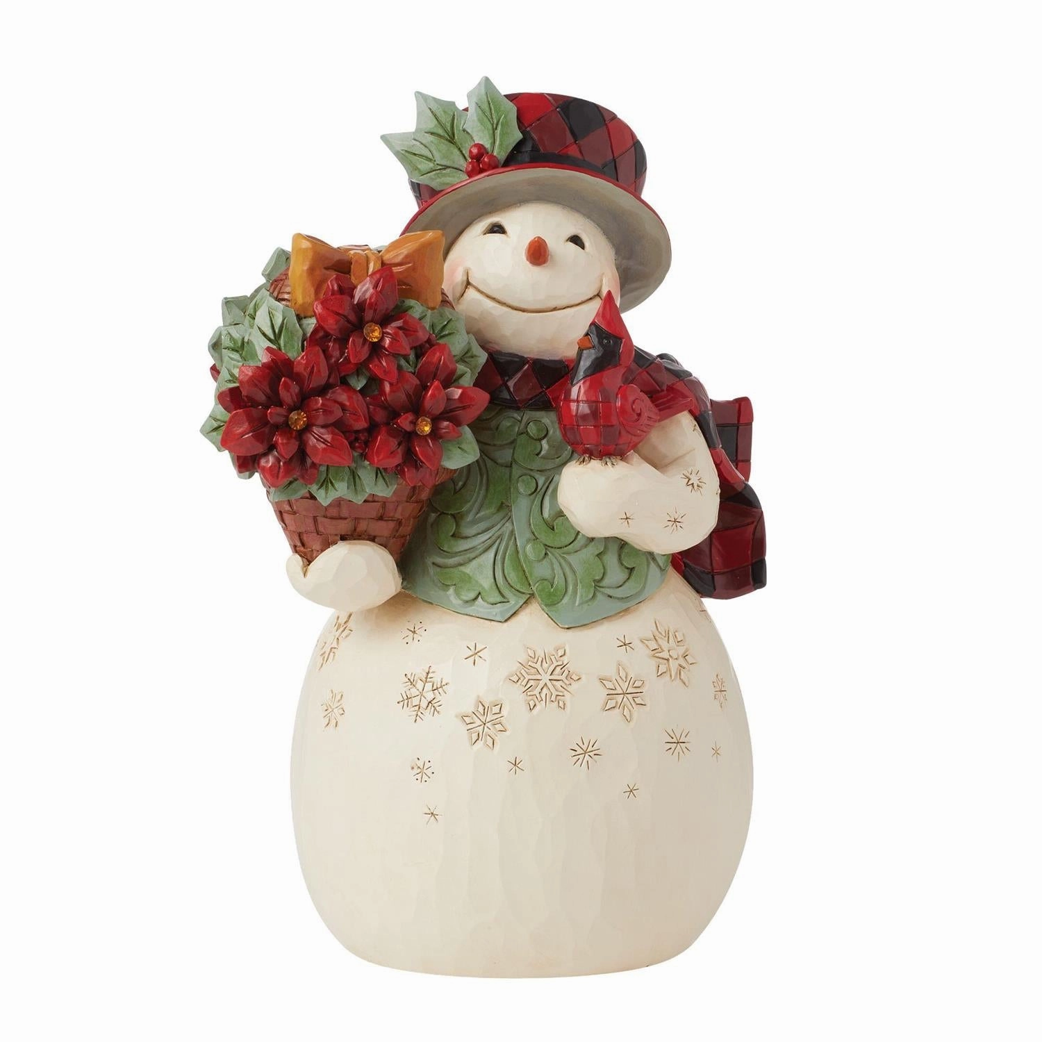 Jim Shore Heartwood Creek Highland Glen Snowman Figurine Decorative Mirror,Home Decor Mirror