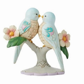 Jim Shore Heartwood Creek Lovebirds on Floral Branches Figurine Decorative Mirror,Home Decor Mirror