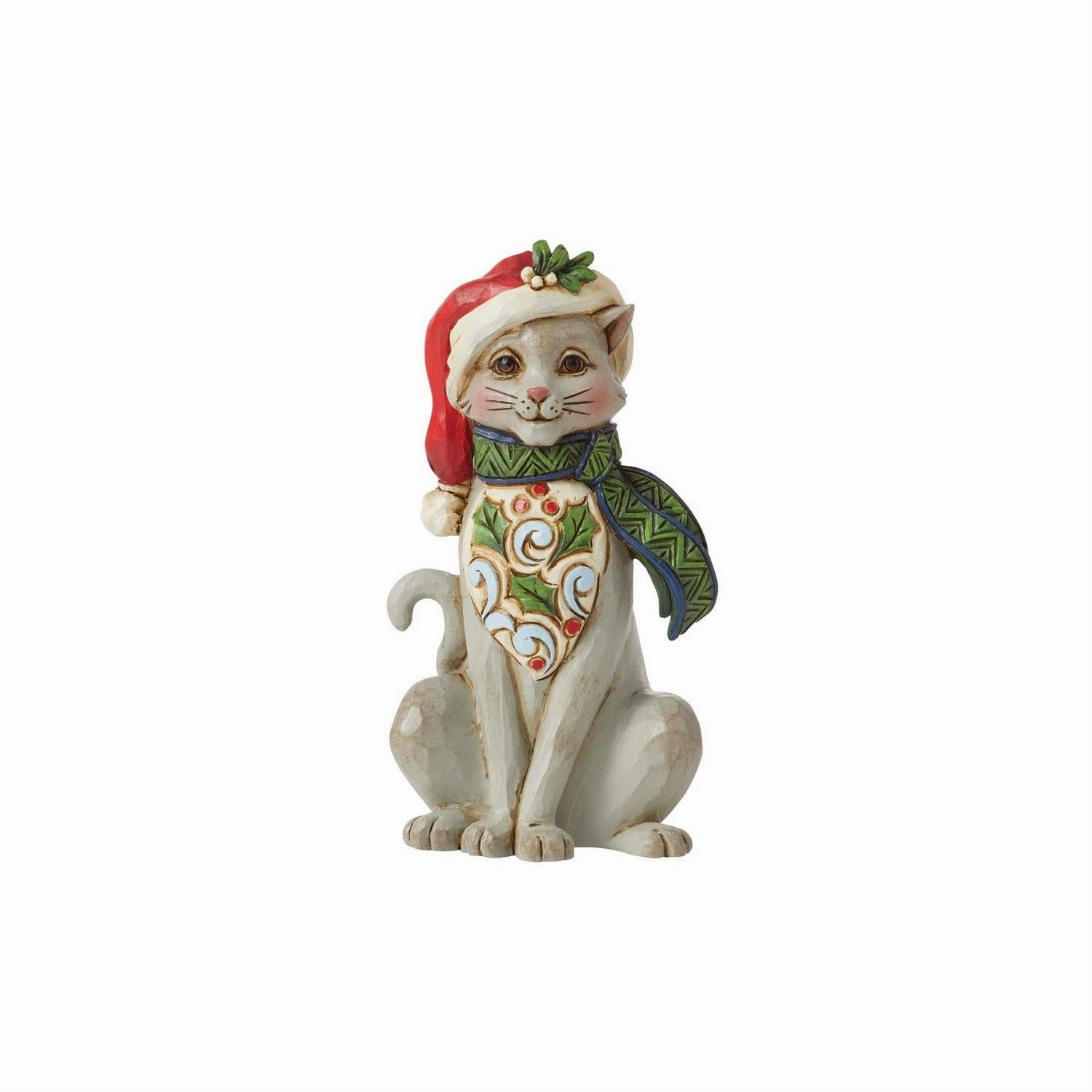 Jim Shore Heartwood Creek Mini Christmas Cat Decorative Mirror,Home Decor Mirror