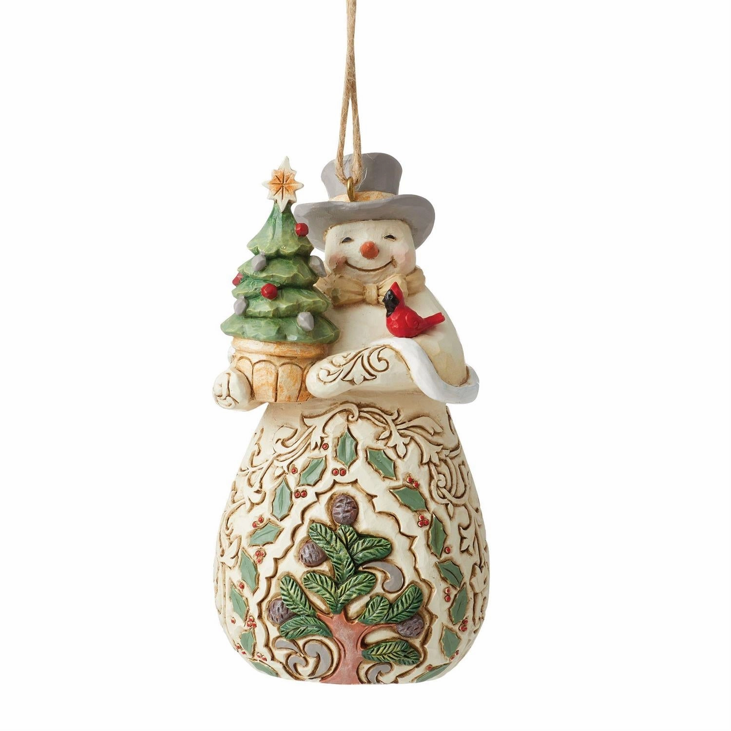 Jim Shore Heartwood Creek Woodland Snowman/Tree Ornament Decorative Mirror,Home Decor Mirror