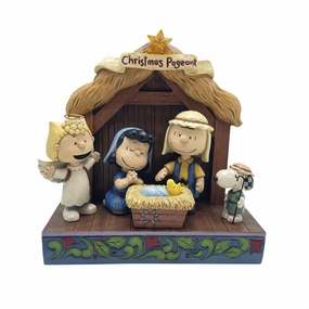 Jim Shore Peanuts Christmas Pageant Figurine Decorative Mirror,Home Decor Mirror