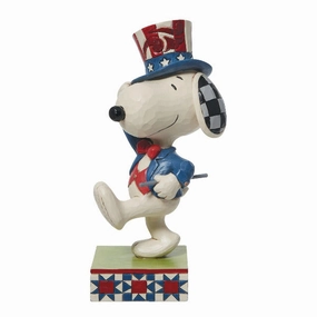 Jim Shore Peanuts Marching with Glory Patriotic Snoopy Figurine Decorative Mirror,Home Decor Mirror