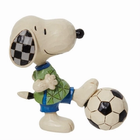 Jim Shore Peanuts Mini Snoopy Kicking Soccer Ball Figurine Decorative Mirror,Home Decor Mirror