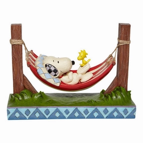 Jim Shore Peanuts Snoopy and Woodstock in Hammock Figurine Just Hanging Around Decorative Mirror,Home Decor Mirror