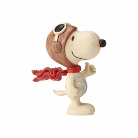 Jim Shore Peanuts Snoopy Flying Ace Miniature Figurine Decorative Mirror,Home Decor Mirror
