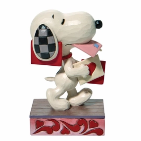 Jim Shore Peanuts Snoopy with Many Valentine Letters Figurine Decorative Mirror,Home Decor Mirror