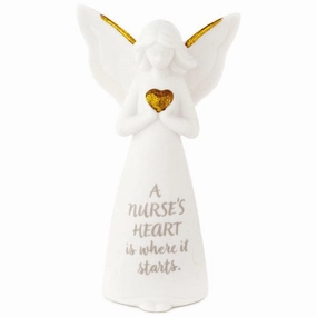 Joanne Eschrich A Nurse's Heart Mini Angel Figurine Decorative Mirror,Home Decor Mirror