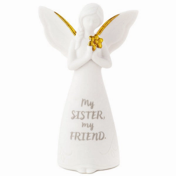 Joanne Eschrich Sister Friend Mini Angel Figurine Decorative Mirror,Home Decor Mirror