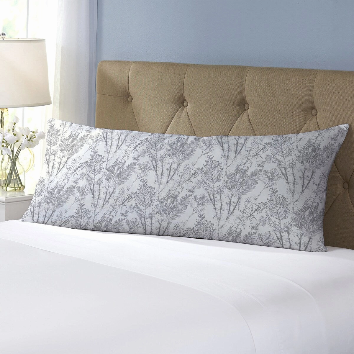 JUNIPER GREY Body Pillow By Becky Bailey