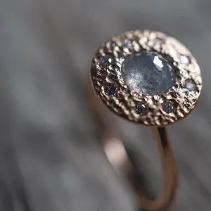 Jupiter Halo Diamond Engagement Ring