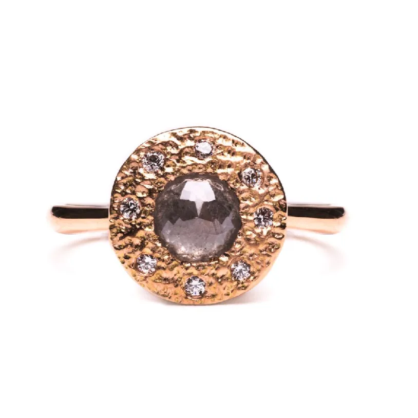 Jupiter Halo Diamond Engagement Ring