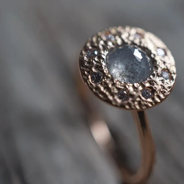Jupiter Halo Diamond Engagement Ring