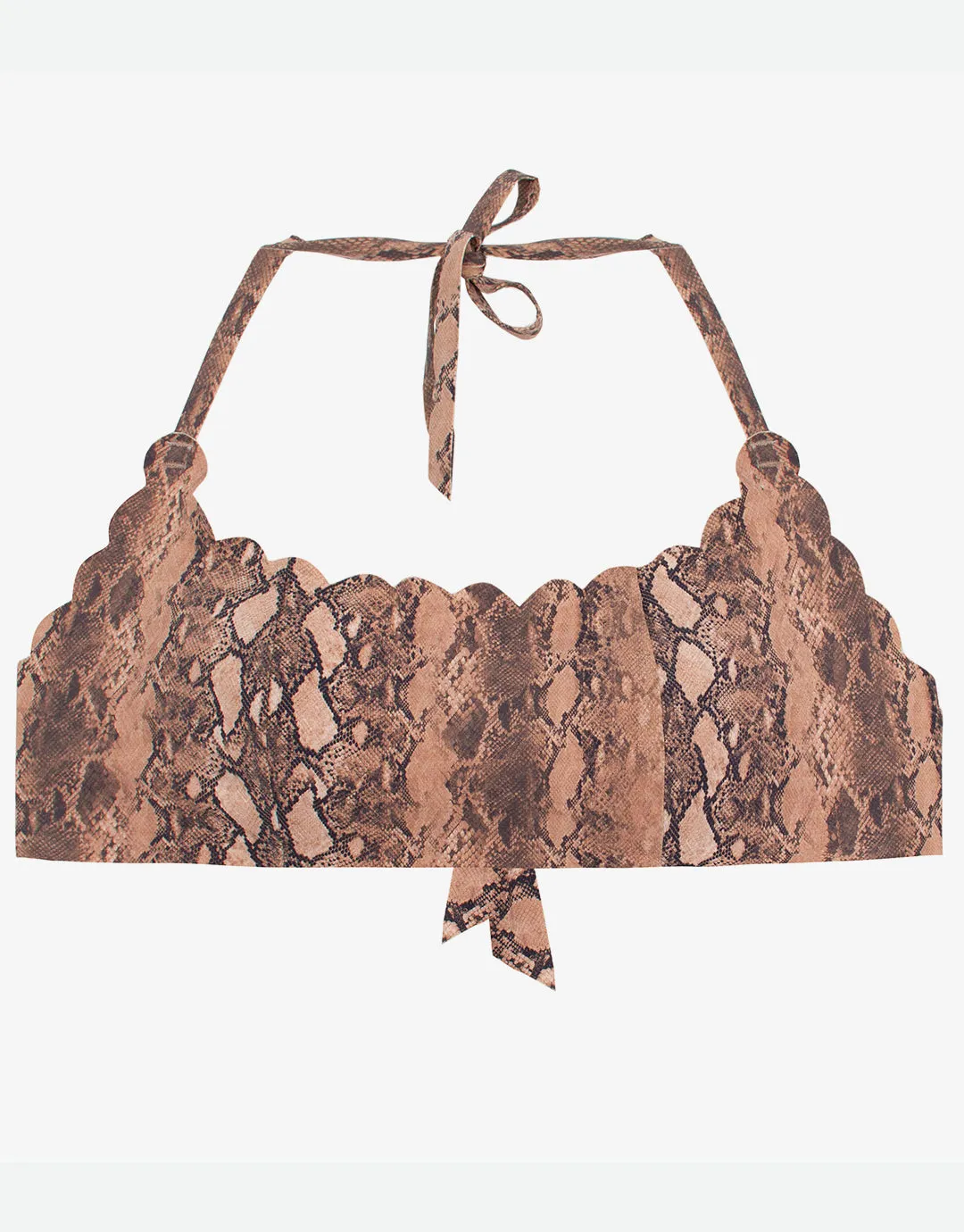 KaaReversible Seamless Wave Bikini Top - Animal