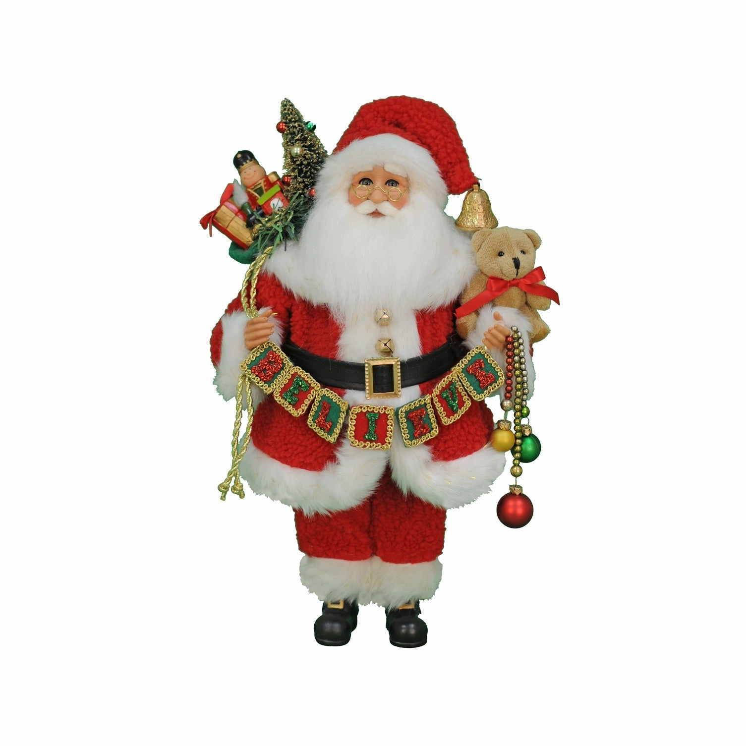 Karen Didion Believe Santa 17" Decorative Mirror,Home Decor Mirror