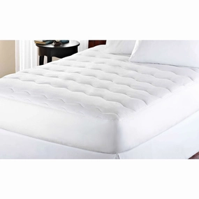 kathy ireland Microfiber Water Proof Mattress Pad - White mattress pads,mattress topper,bed protection