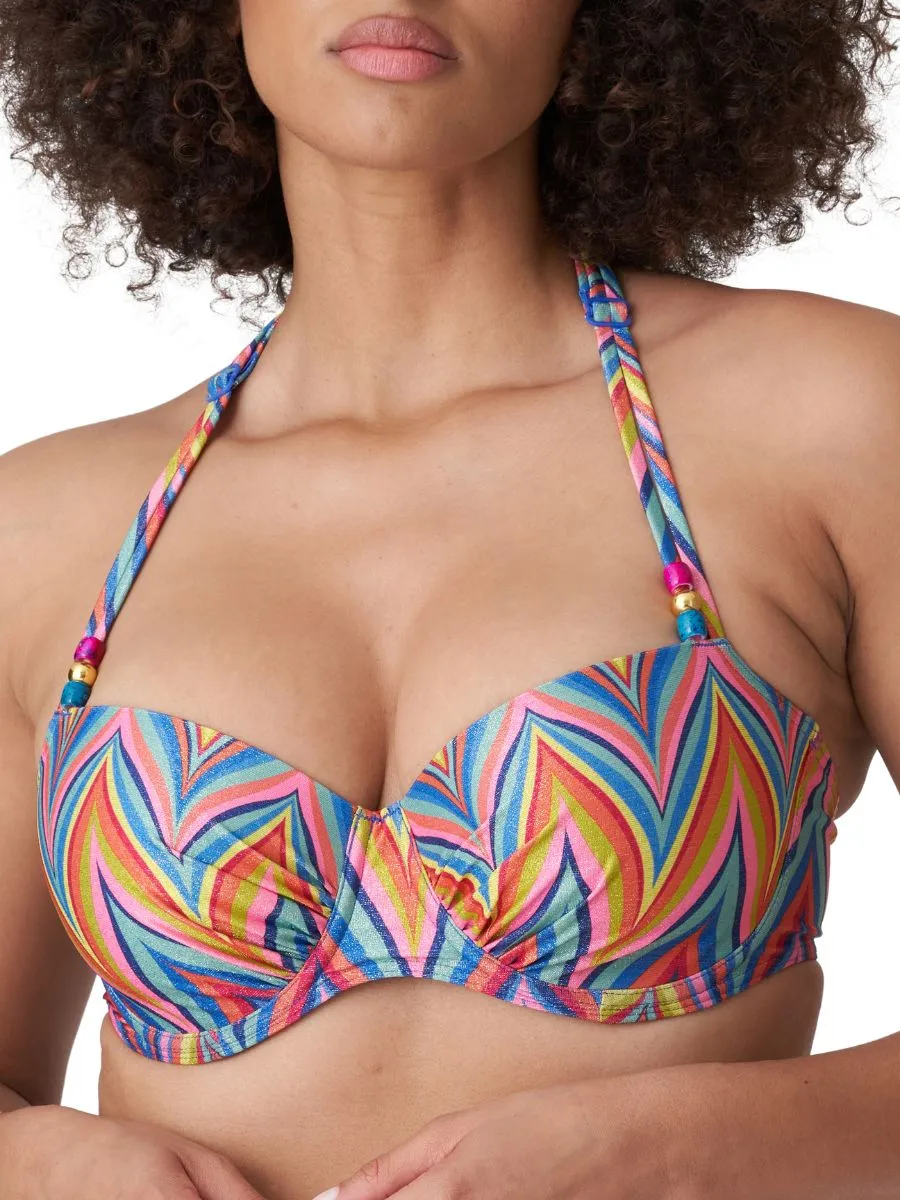 Kea Balcony Bikini Top - Rainbow Paradise