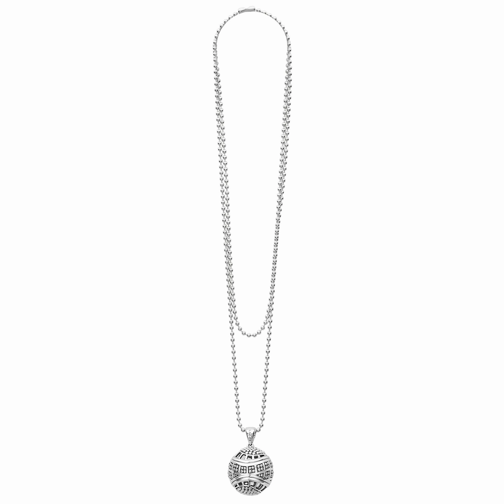 Keep Memory Alive Ball Pendant Necklace