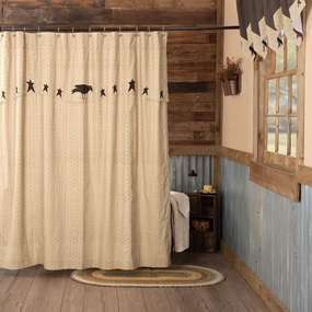 Kettlehurst Crow and Star Shower Curtain Lighting,Lamps Fixtures