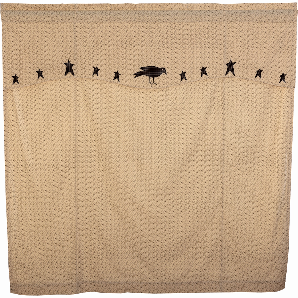 Kettlehurst Crow and Star Shower Curtain