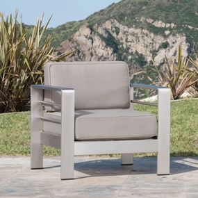 Khaki Outdoor Club Chair - NH563992 patio chairs, outdoor seating