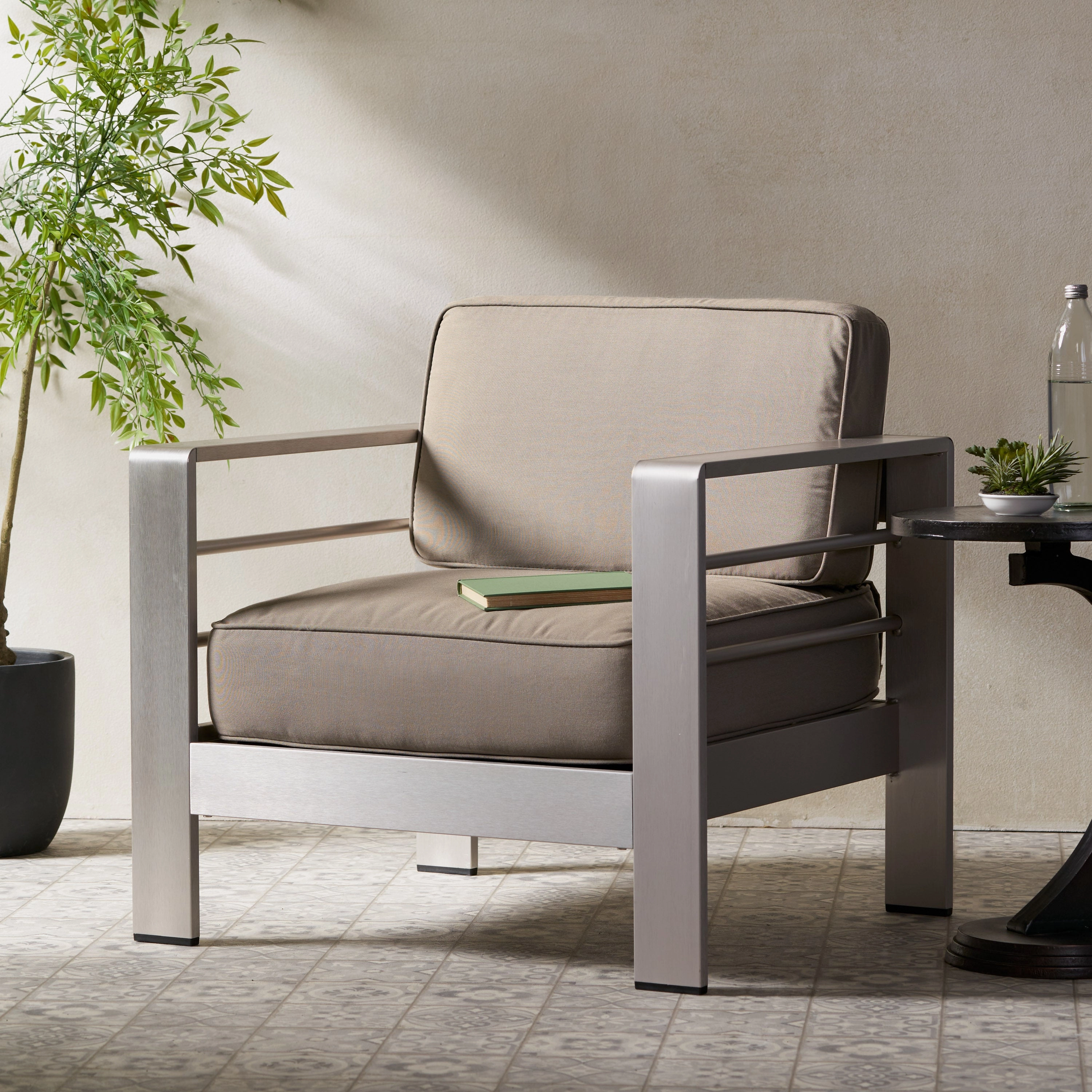 Khaki Outdoor Club Chair - NH563992