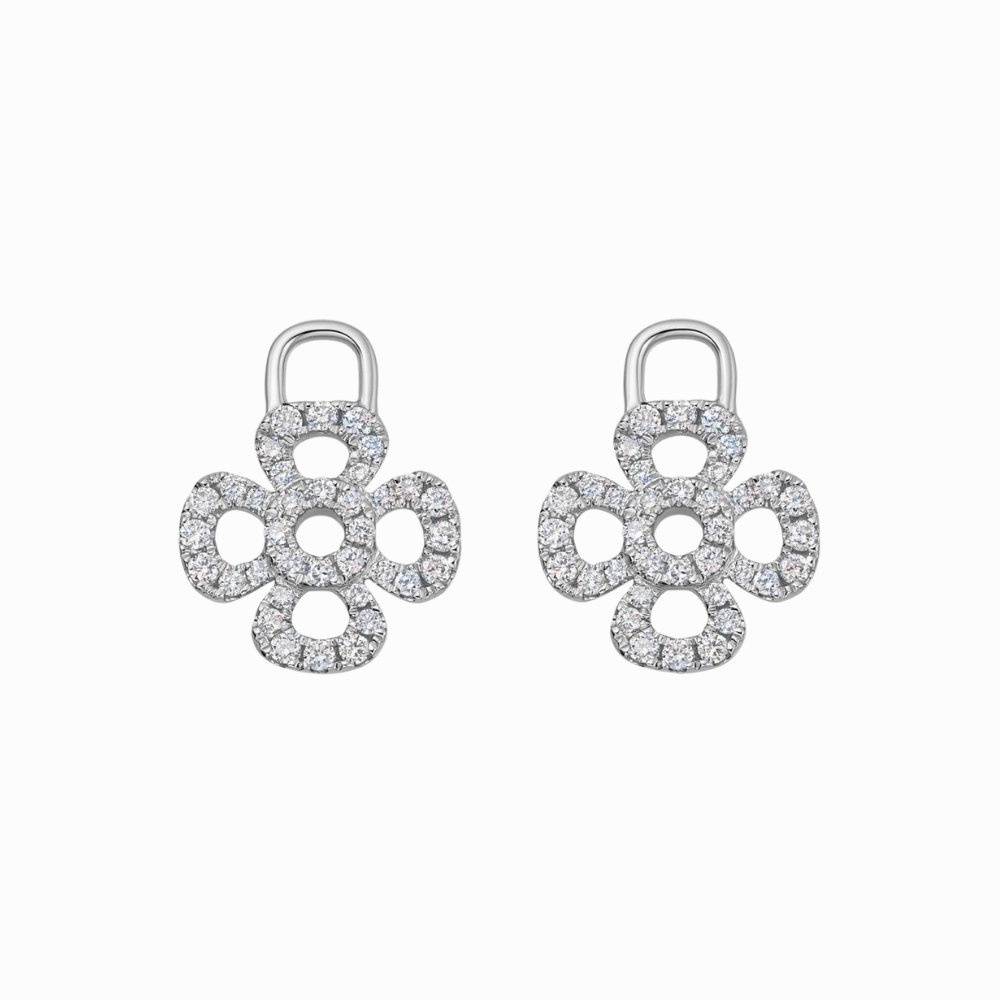 Kiki McDonough Four Petal Diamond Drops