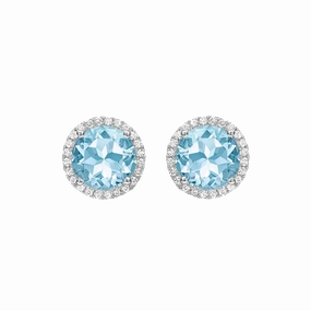 Kiki McDonough Grace Blue Topaz Stud Earrings