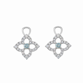 Kiki McDonough Petal Diamond and Blue Topaz Drops