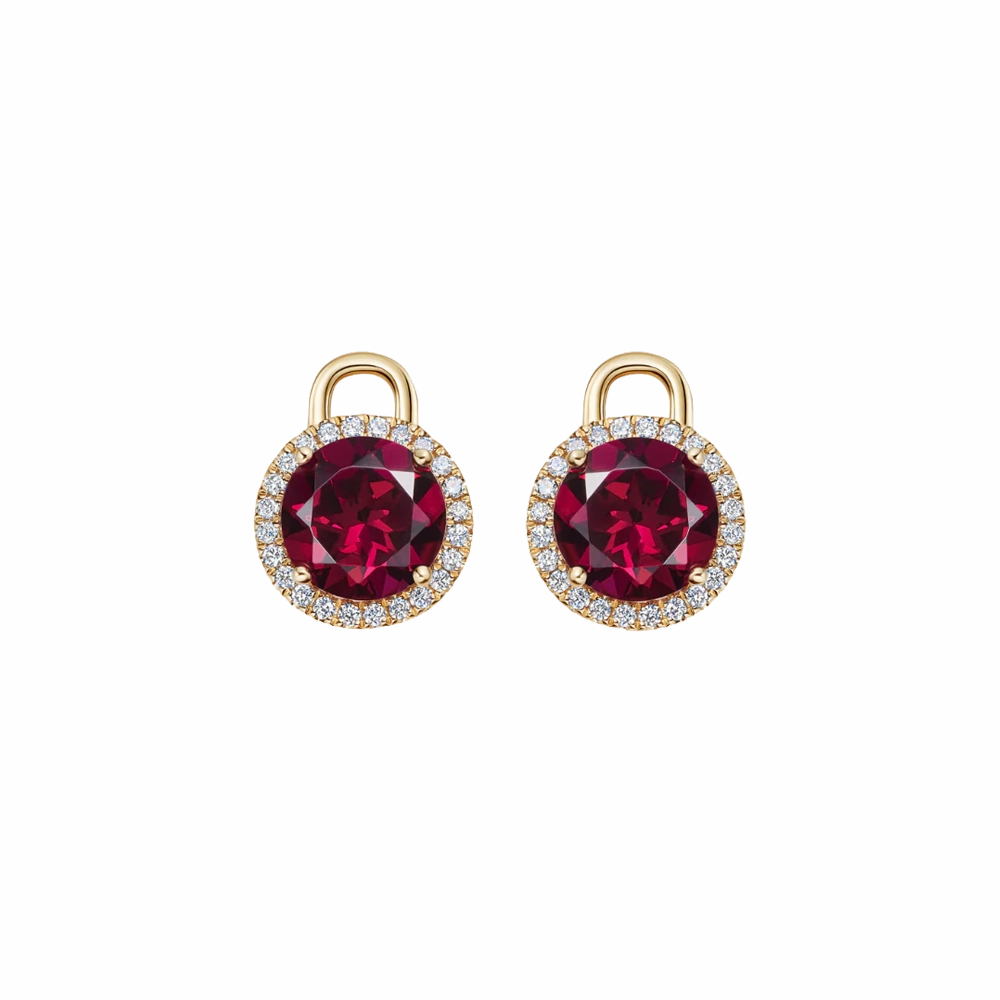 Kiki McDonough Special Edition Grace Rhodolite Garnet & Diamond Mini Detachable Drops