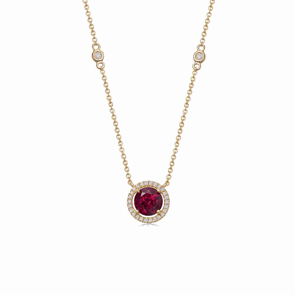 Kiki McDonough Special Edition Grace Rhodolite Garnet and Diamond Necklace