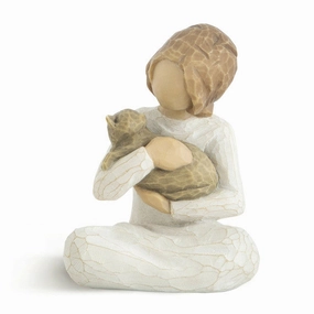 Kindness Girl Willow Tree Figurine Decorative Mirror,Home Decor Mirror