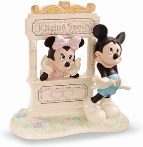 Kisses for Mickey in Minnie in Booth by Lenox Decorative Mirror,Home Decor Mirror