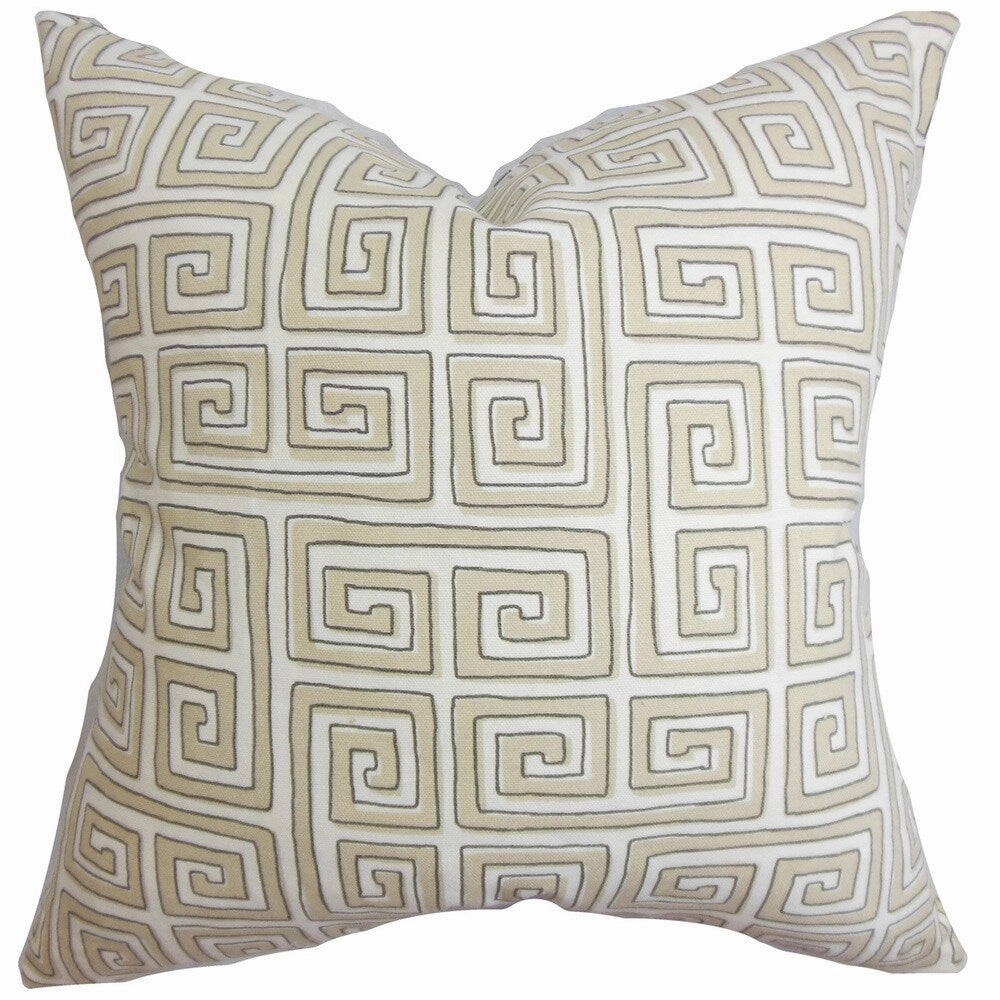 Klemens Geometric Euro Sham Natural pillowcases,cotton pillow covers,bed linen