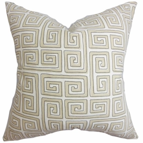 Klemens Geometric Euro Sham Natural pillowcases,cotton pillow covers,bed linen